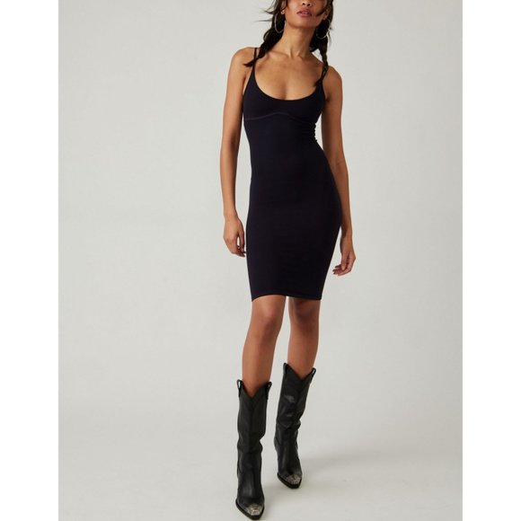 FREE PEOPLE Meg High Platform Bodycon / Black - Picture 5 of 8